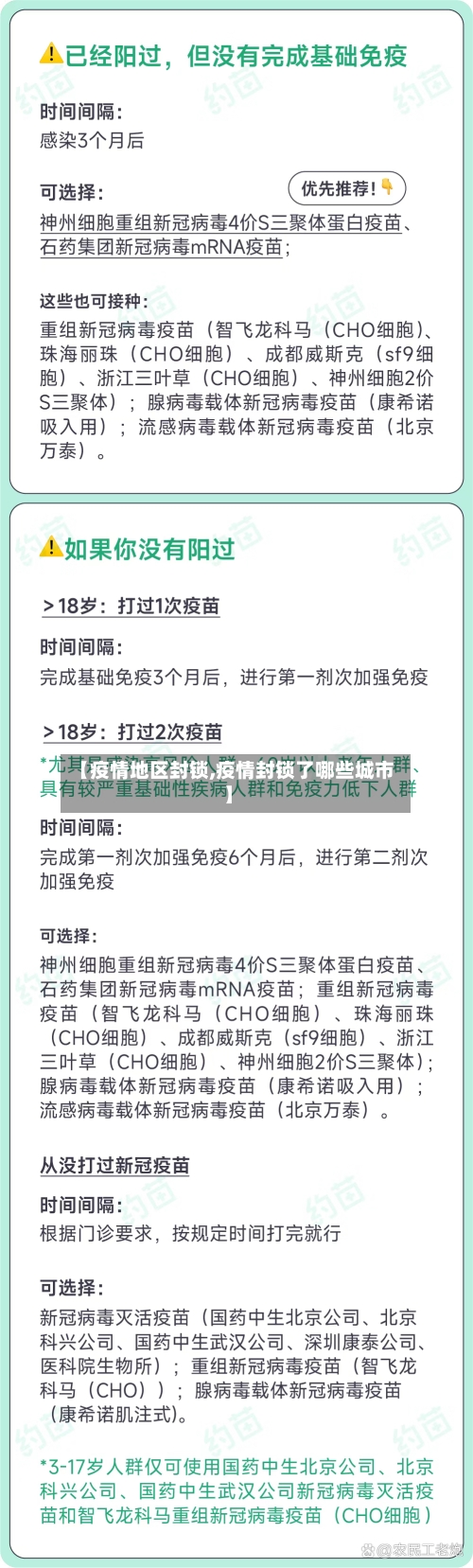 【疫情地区封锁,疫情封锁了哪些城市】