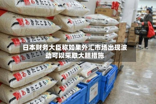 日本财务大臣称如果外汇市场出现波动可以采取大胆措施