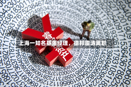 上海一知名基金经理，德邦雷涛离职