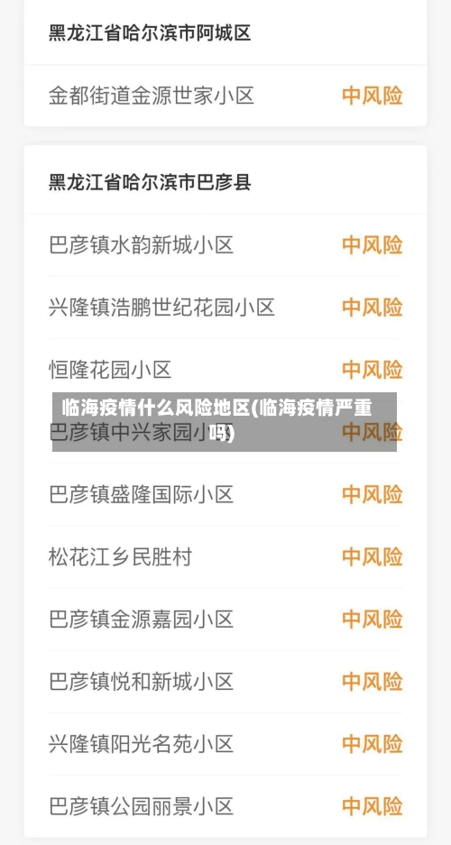 临海疫情什么风险地区(临海疫情严重吗)