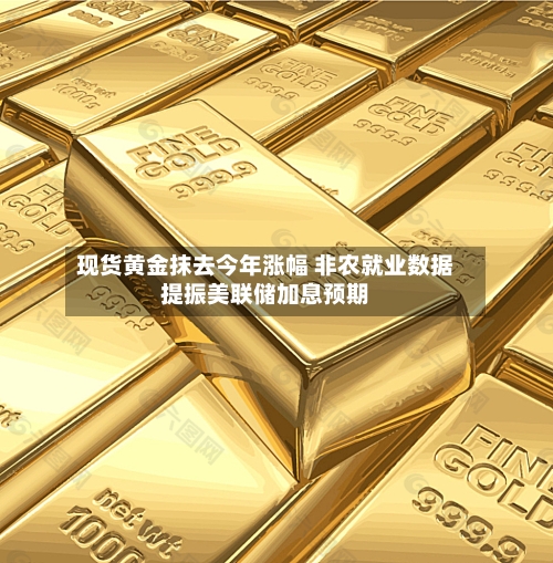 现货黄金抹去今年涨幅 非农就业数据提振美联储加息预期