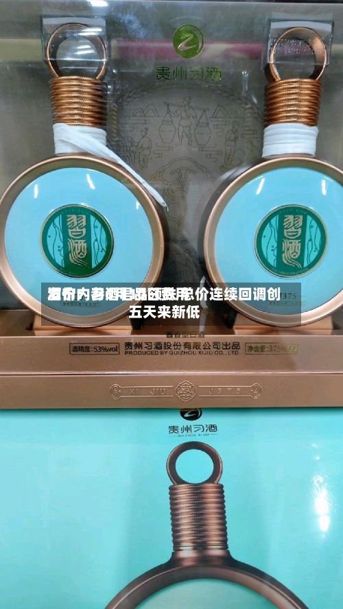 酒价内参6月10日费用发布：习酒君品领跌 总价连续回调创五天来新低