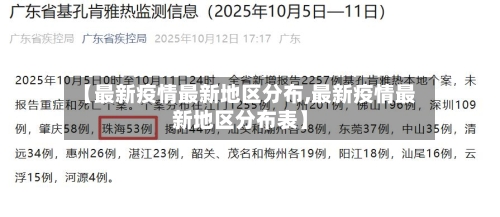 【最新疫情最新地区分布,最新疫情最新地区分布表】