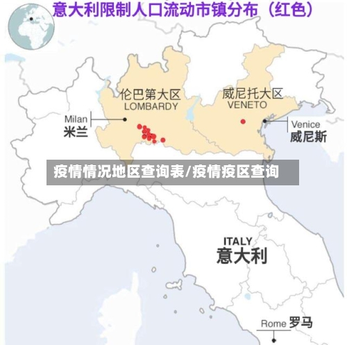 疫情情况地区查询表/疫情疫区查询