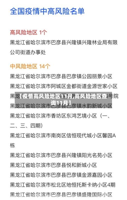 【疫情高风险地区11月,高风险地区查询11月】