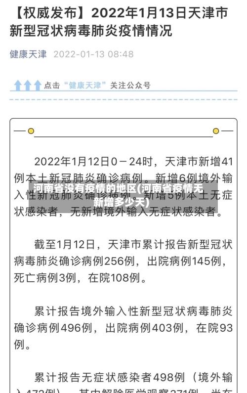 河南省没有疫情的地区(河南省疫情无新增多少天)