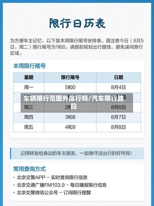 车辆限行范围外限行吗/汽车限行路段