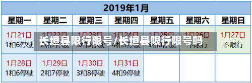 长垣县限行限号/长垣县限行限号吗