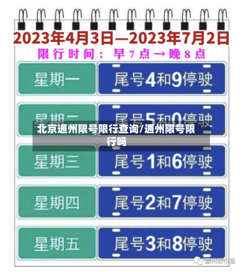 北京通州限号限行查询/通州限号限行吗