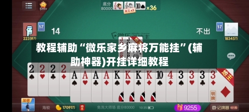 教程辅助“微乐家乡麻将万能挂”(辅助神器)开挂详细教程
