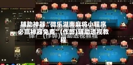 辅助神器“微乐湖南麻将小程序必赢神器免费”(作弊)辅助透视教程