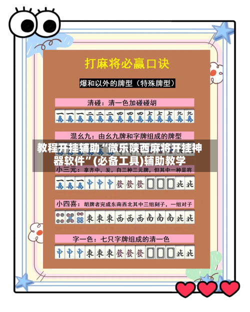 教程开挂辅助“微乐陕西麻将开挂神器软件”(必备工具)辅助教学