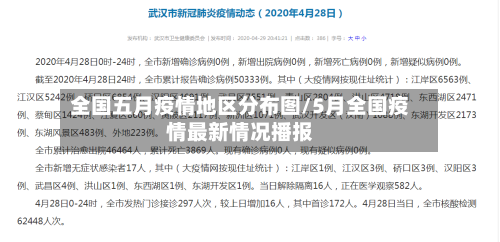 全国五月疫情地区分布图/5月全国疫情最新情况播报