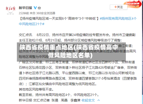 陕西省疫情重点地区(陕西省疫情高中低风险地区名单)