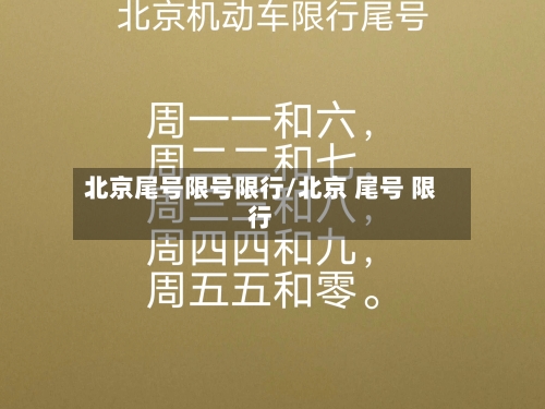 北京尾号限号限行/北京 尾号 限行