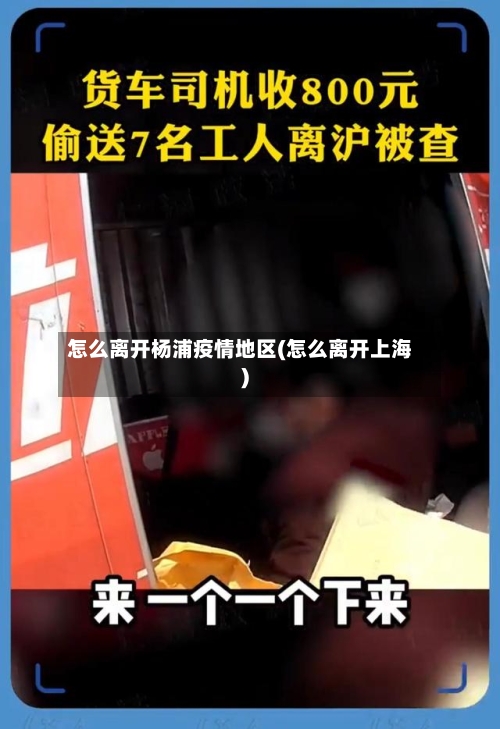 怎么离开杨浦疫情地区(怎么离开上海)
