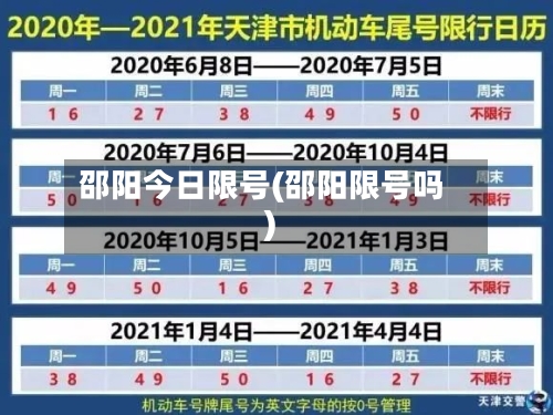 邵阳今日限号(邵阳限号吗)