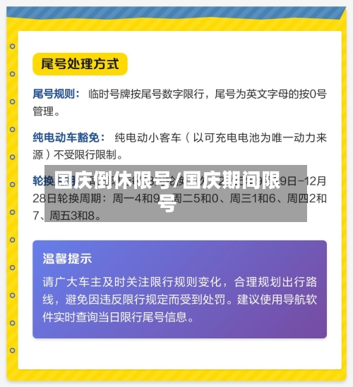 国庆倒休限号/国庆期间限号