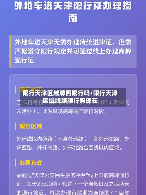 限行天津区域牌照限行吗/限行天津区域牌照限行吗现在