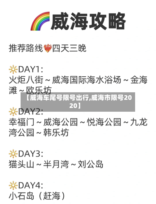 【威海车尾号限号出行,威海市限号2020】